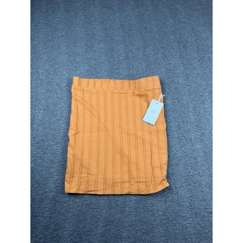 Blashe Women's Orange‎ Ribbed Skirt Size Medium